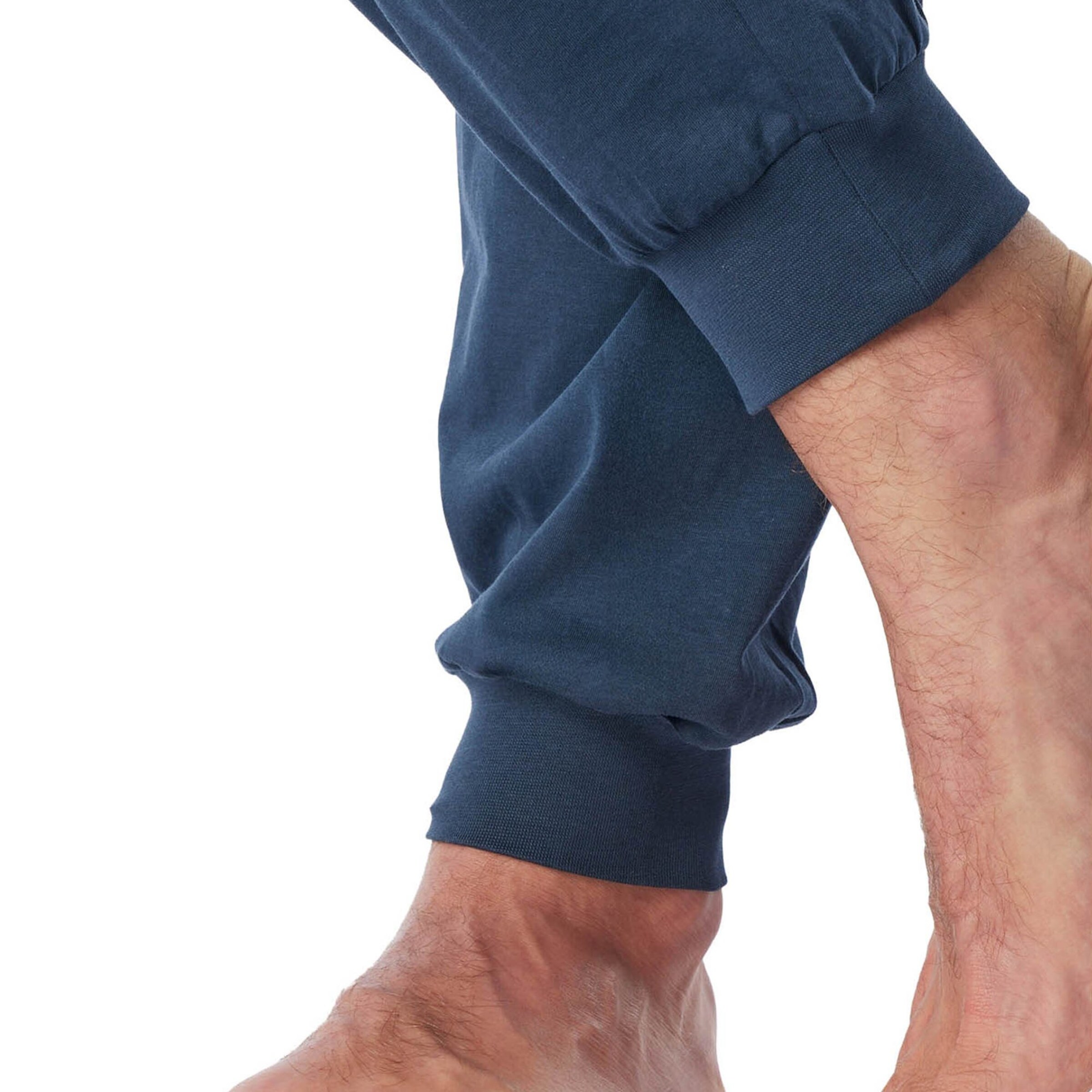 SCHIESSER - Pijama largo ' Comfort Essentials ' en azul