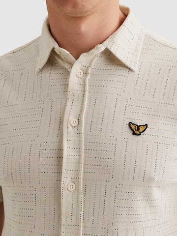 Regular fit Camicia 'Shirt with allover print and short sleeves' di PME Legend in bianco