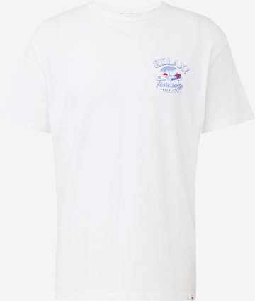 Tommy Jeans T-Shirt 'NOVELTY' in Weiß: predná strana