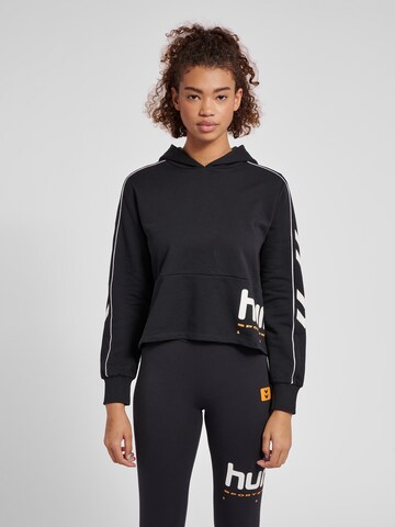 HummelSportska sweater majica 'Yoko' - crna boja: prednji dio