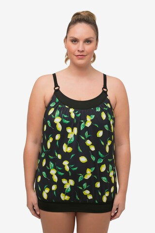 Ulla Popken Bralette Tankini in Black: front