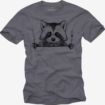 MAKAYA Shirt in Grau: Vorderseite