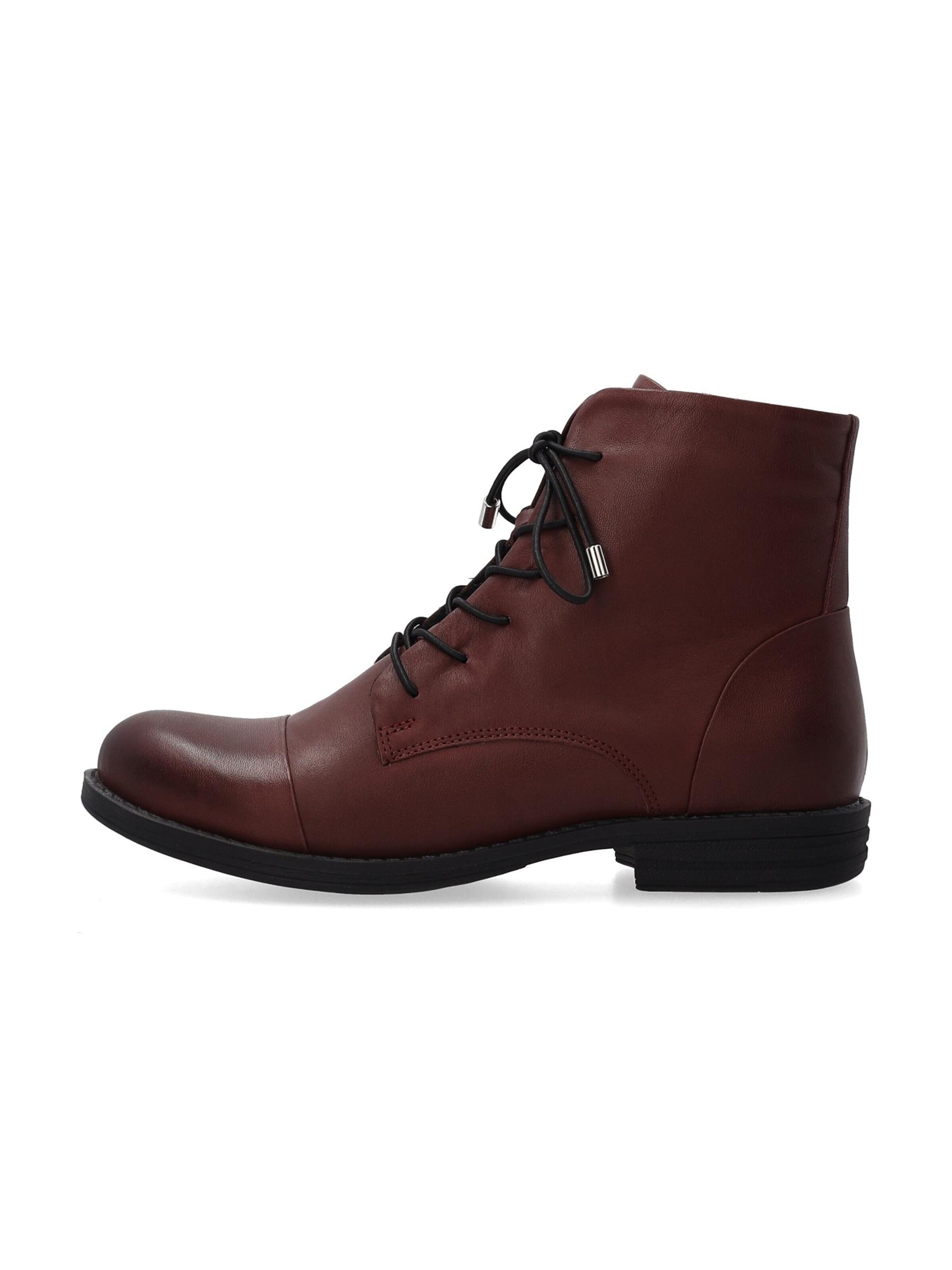 VENEZIA Schnürstiefelette‌ in Rot: Vorderseite