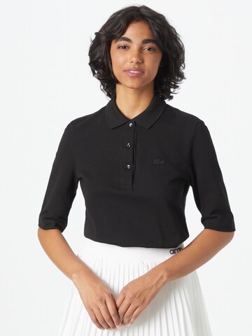 LACOSTE - Camisa em preto: frente