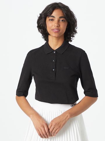 LACOSTE - Camiseta en negro: frente