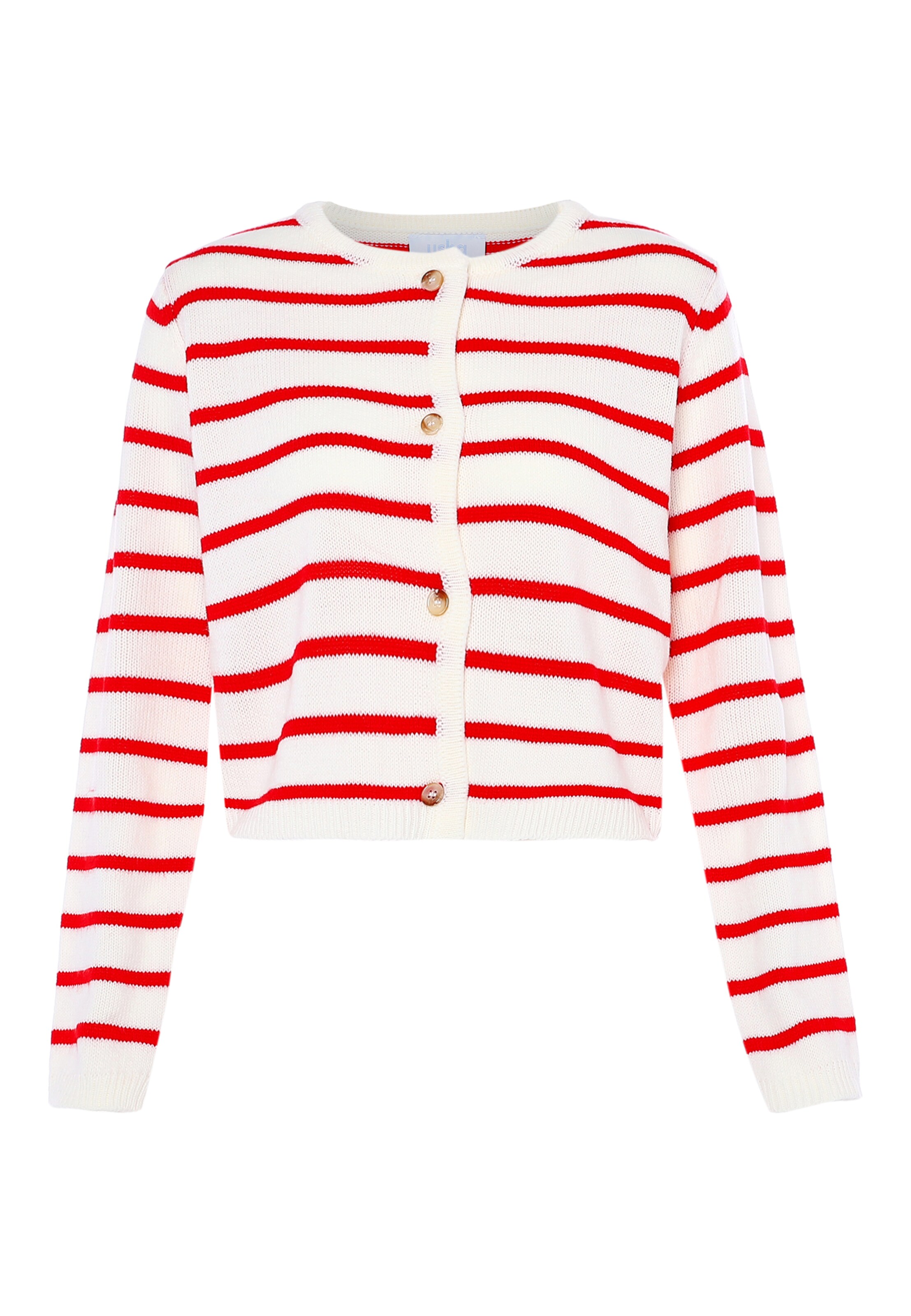 usha BLUE LABEL Knit cardigan in White: front