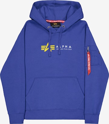 ALPHA INDUSTRIES Sweatshirt in Blau: Vorderseite