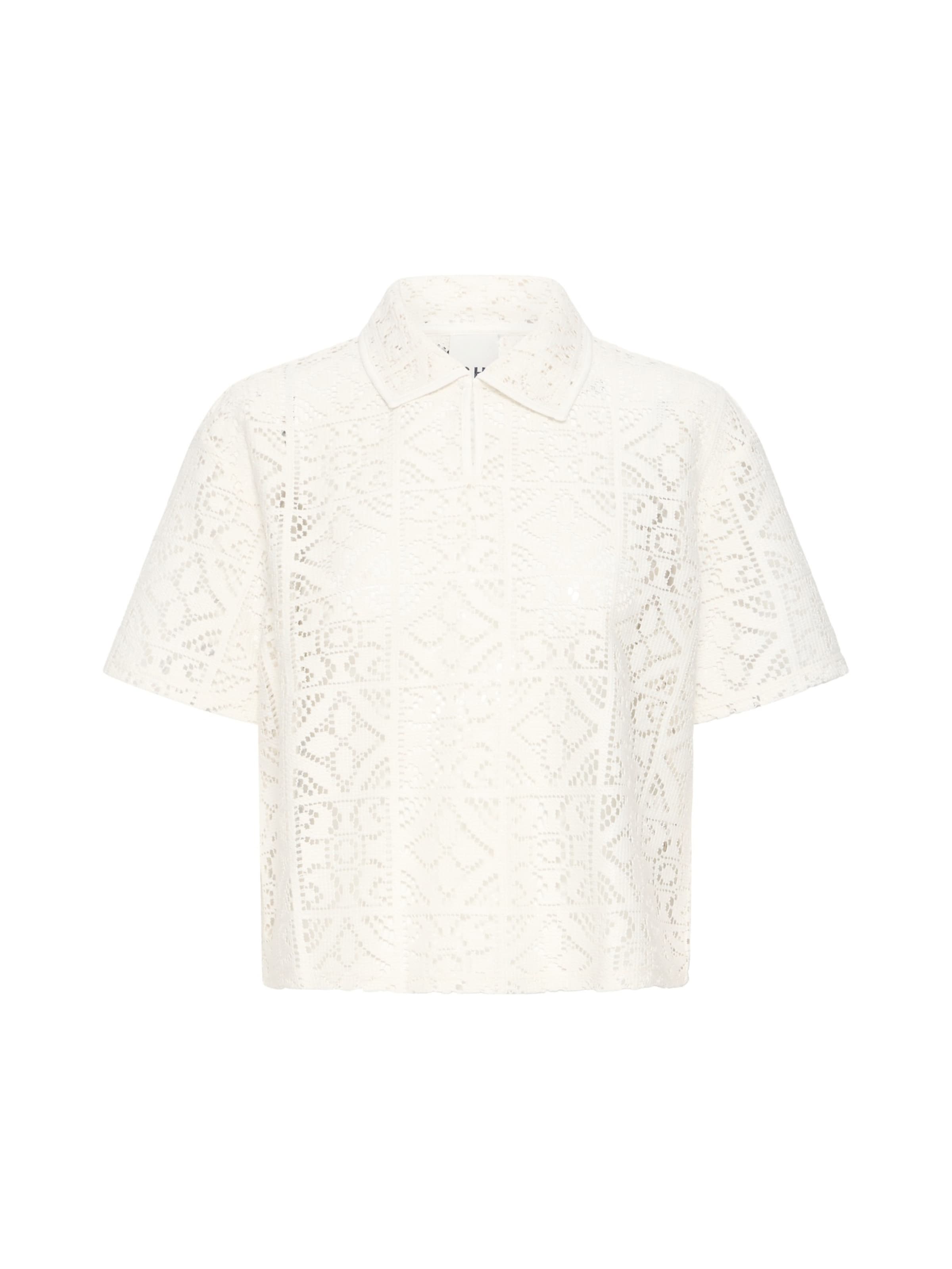 ICHI Bluse 'IHNAIMA' i hvid: forside