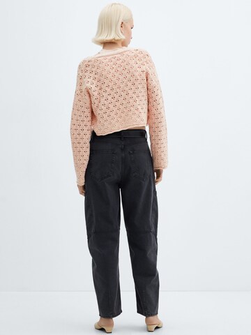 MANGO Knit Cardigan 'CUBA' in Pink