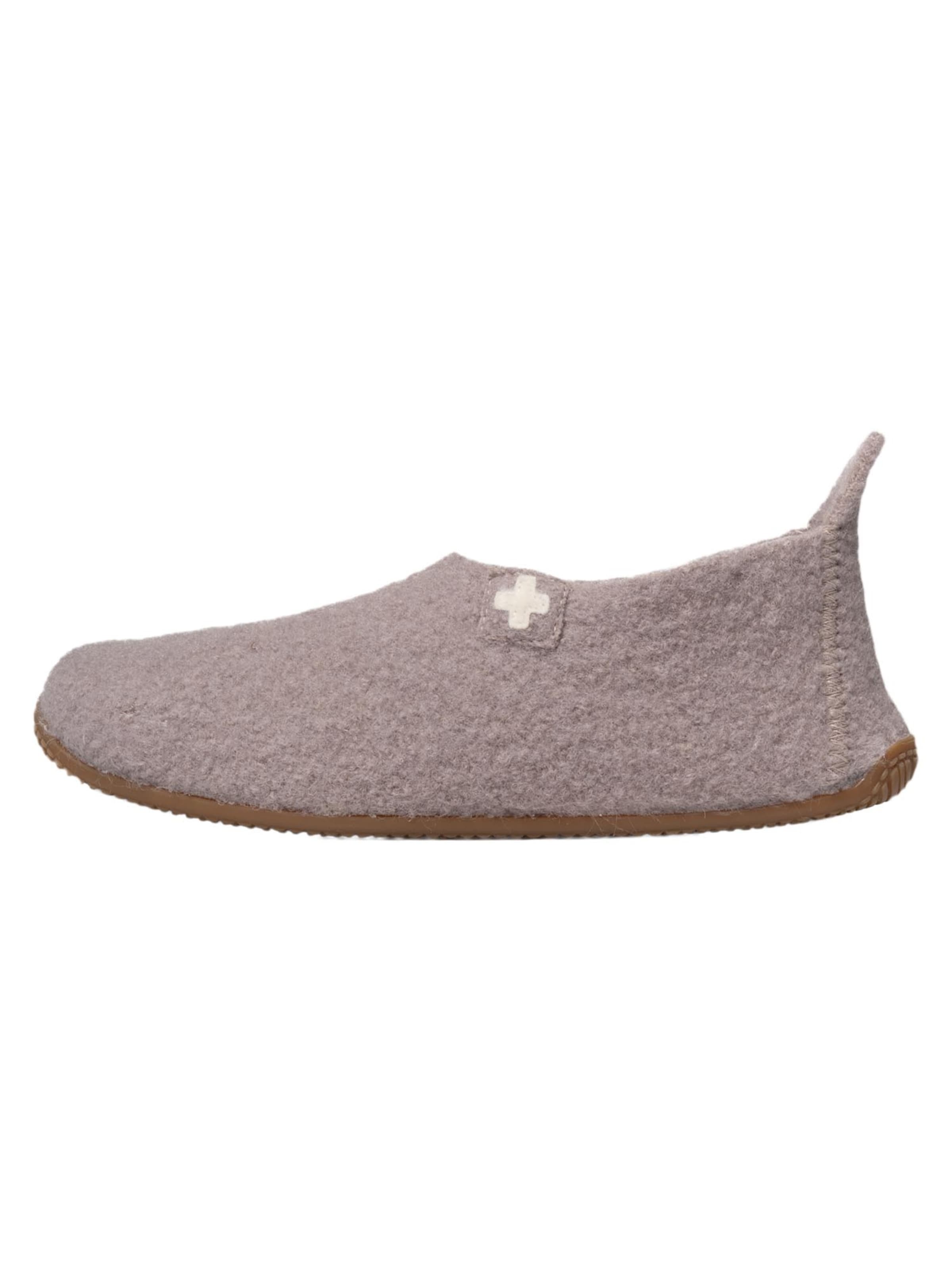 Living Kitzbühel Slippers 'Schurwolle' in Purple: front