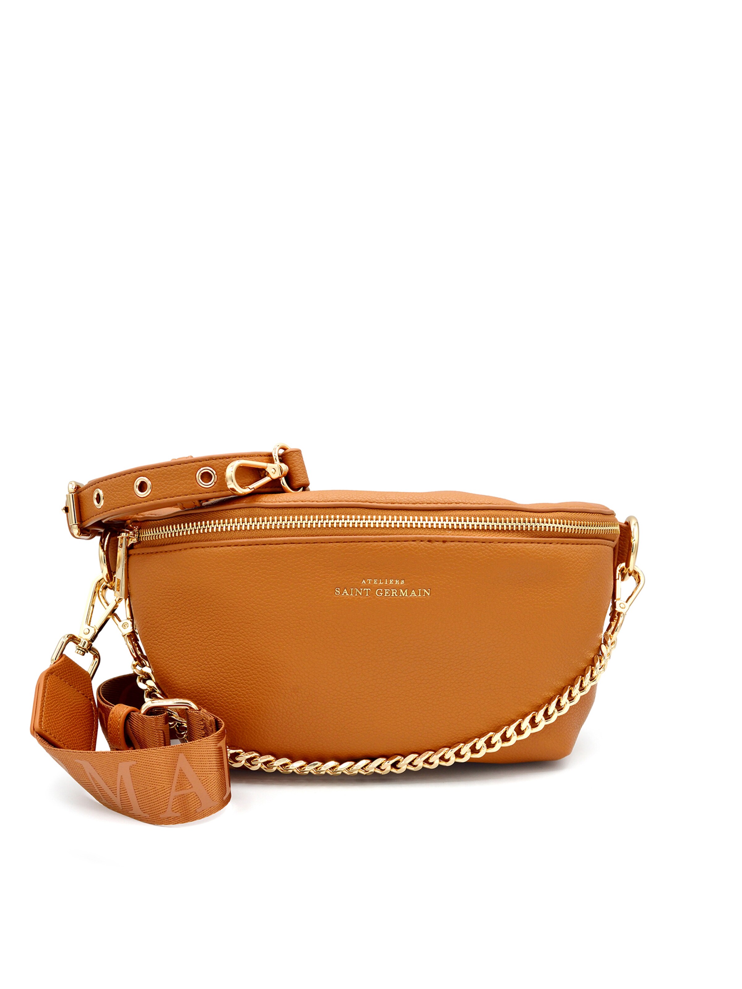 Ateliers Saint Germain Axelremsväska 'Ibiza' i brun: framsida