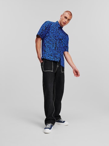 KARL LAGERFELD JEANS Regular fit Overhemd in Blauw