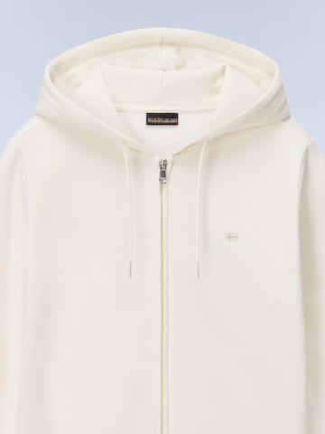 NAPAPIJRI - Sudadera con cremallera 'B-AURORA FZH W' en blanco
