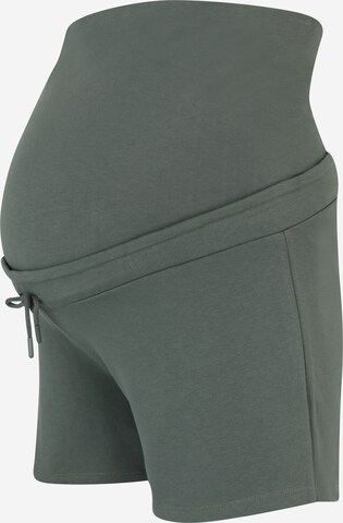 Mamalicious Curve جينز واسع سراويل 'Carla' بلون أخضر: الأمام