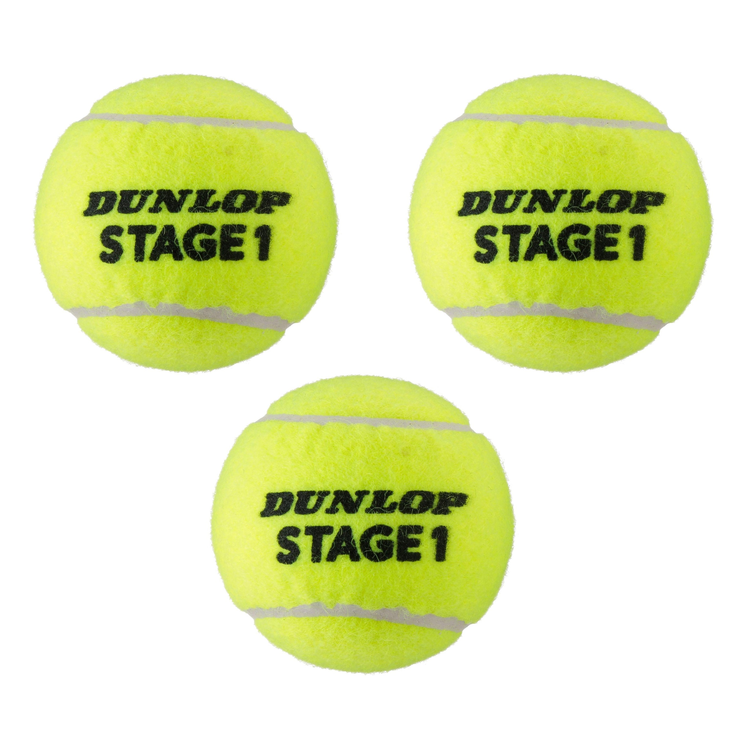 DUNLOP Ball 'Stage 1' in Yellow: front