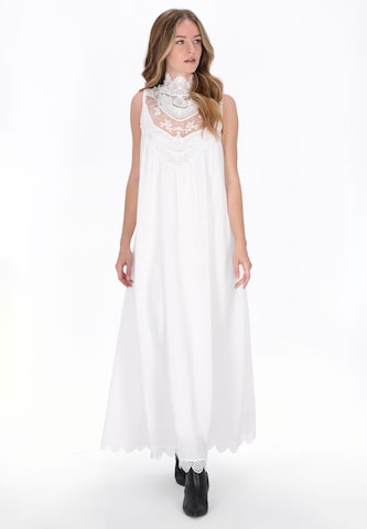 Robe DreiMaster Vintage en blanc : devant