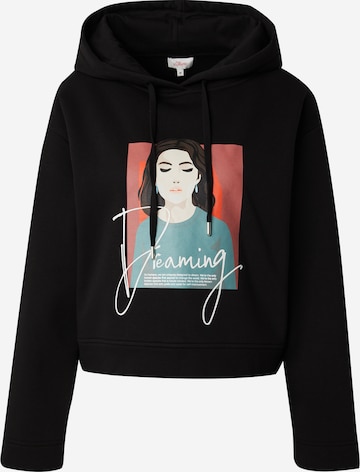 s.Oliver Sweatshirt in Black: front