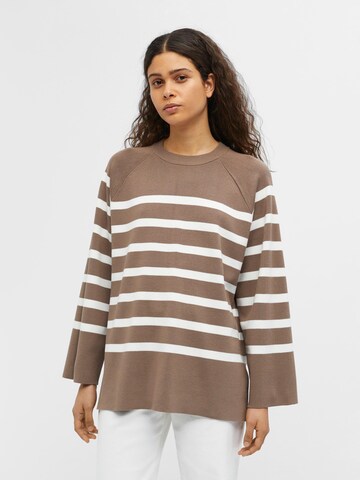 Pull-over 'ESTER' OBJECT en marron : devant