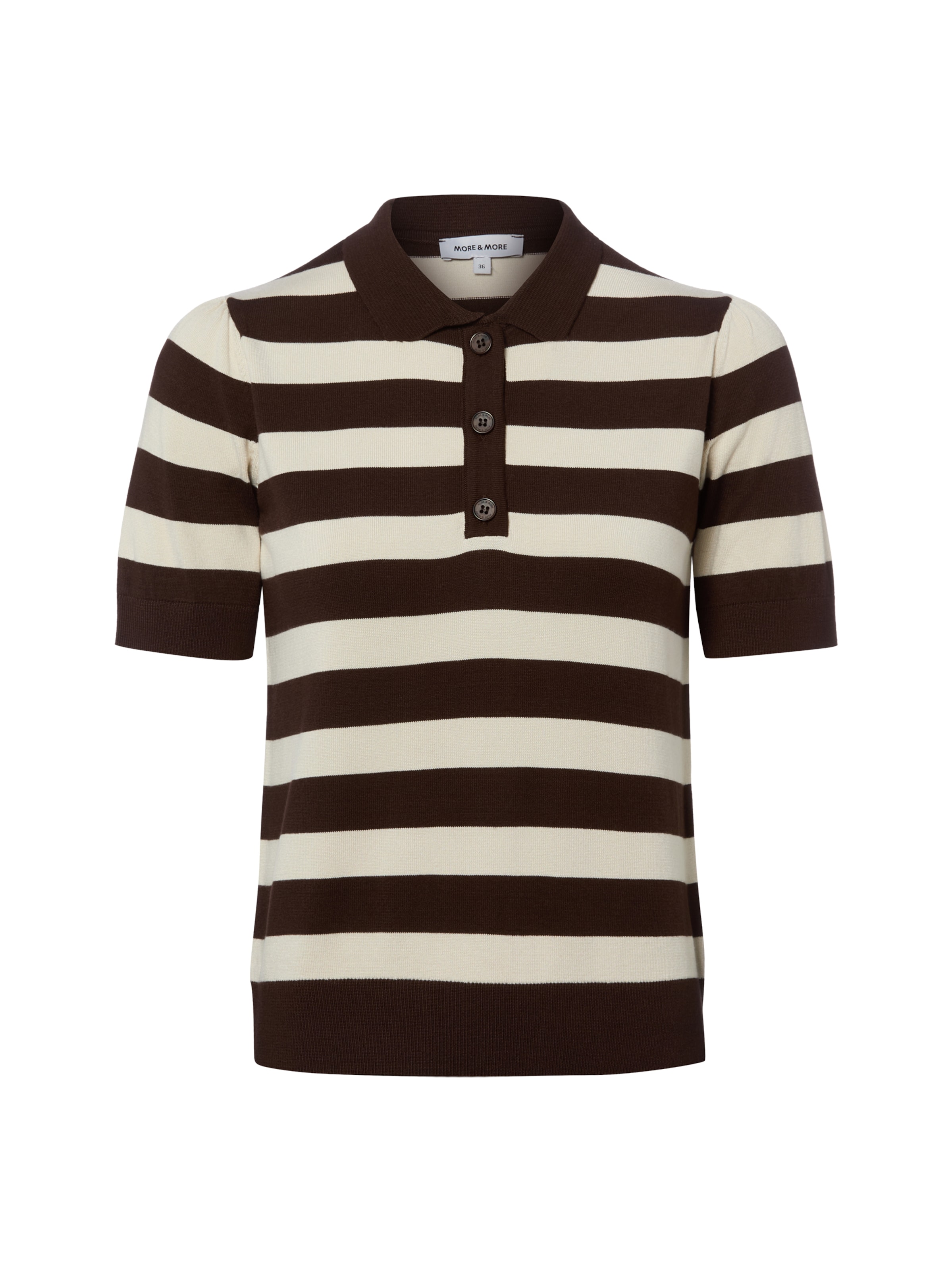 T-shirt MORE & MORE en marron : devant