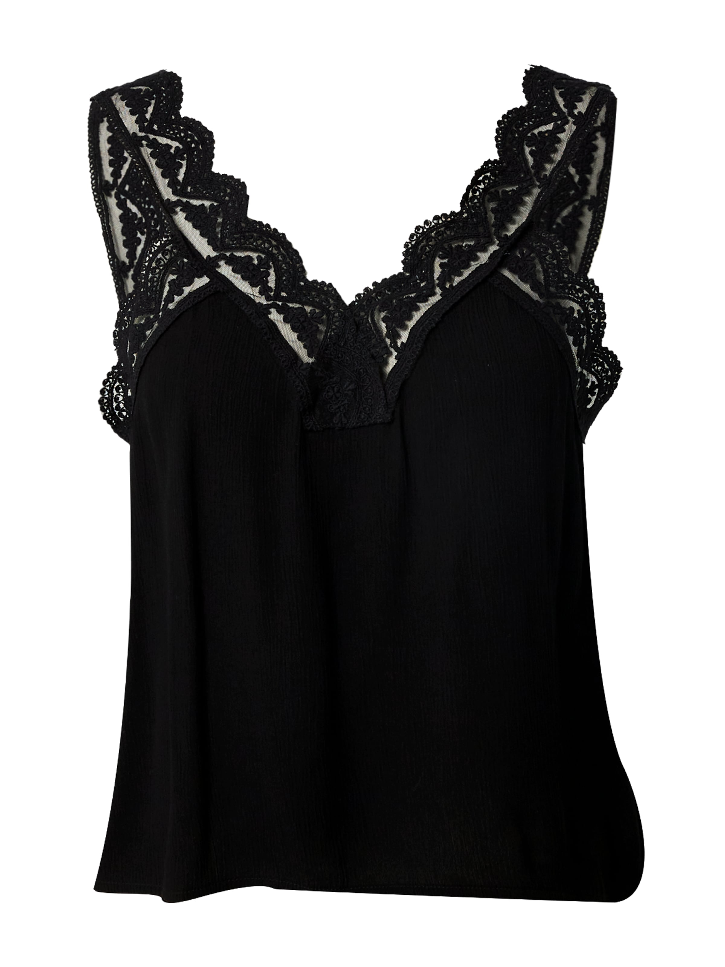 ABOUT YOU Топ 'Emma' в Черный: спереди