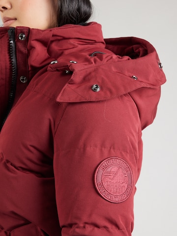 Superdry Зимняя куртка 'Everest' в Красный