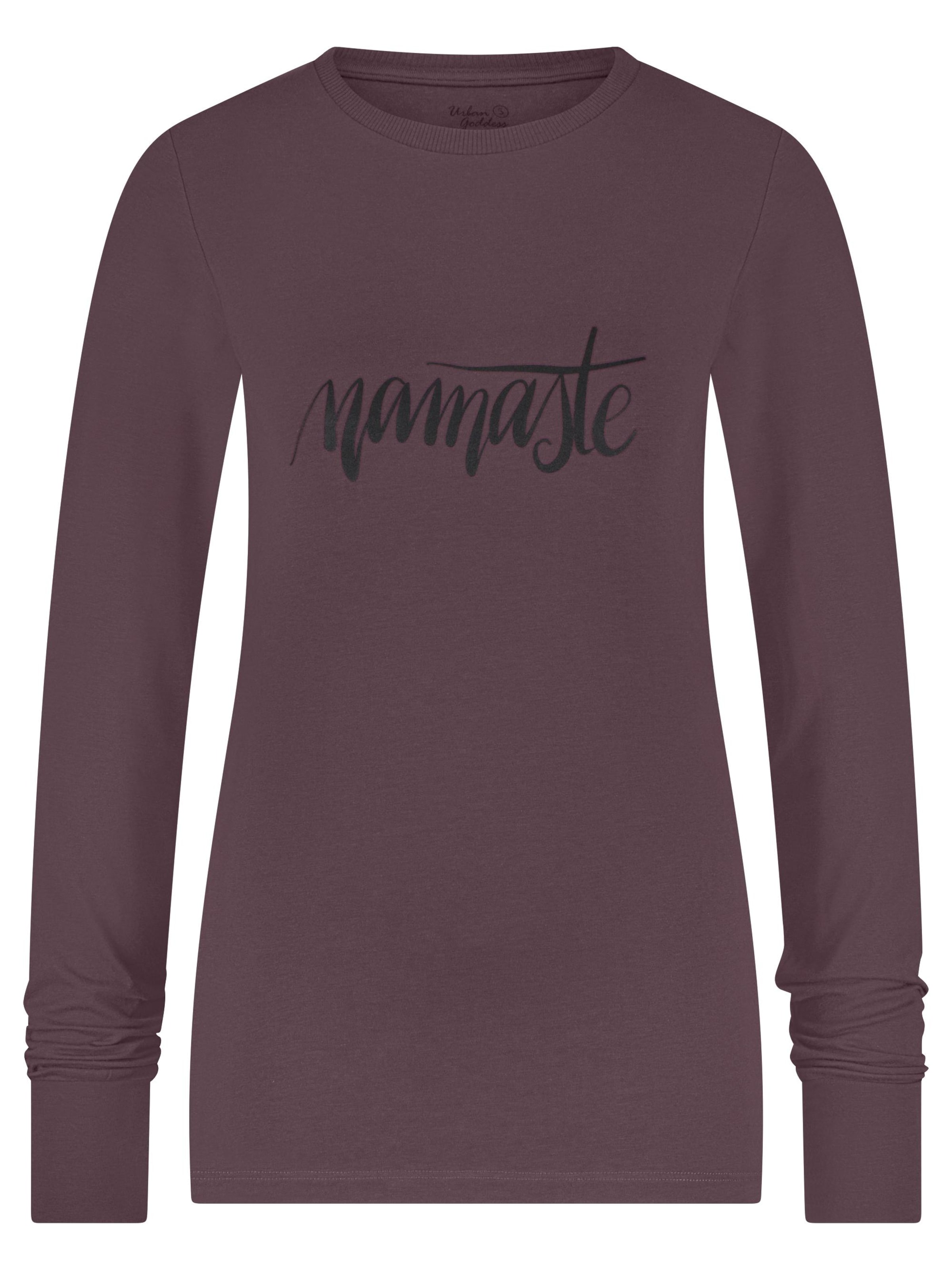 Urban Goddess Yoga & Activewear Sports Top 'Namaste Core Yoga' in Purple: front