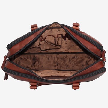 mano Document Bag 'Don Valentino' in Brown