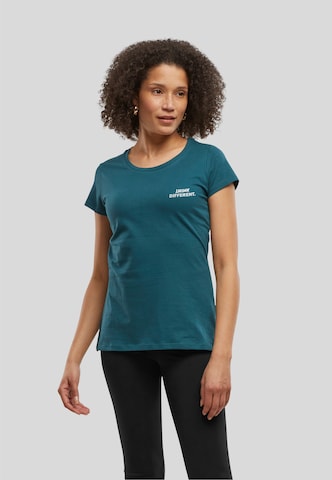 Urban Classics T-Shirt 'Think Basic ' in Grün: Vorderseite