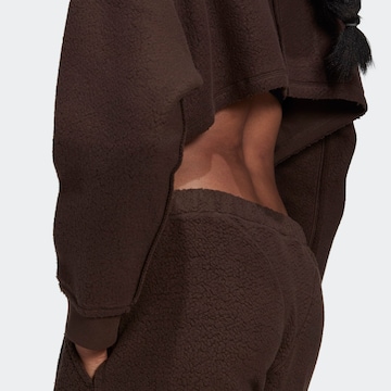 ADIDAS ORIGINALS Zip-Up Hoodie 'Loungewear' in Brown