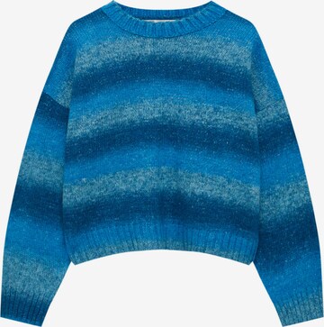 Pull&Bear Trui in Blauw: voorkant