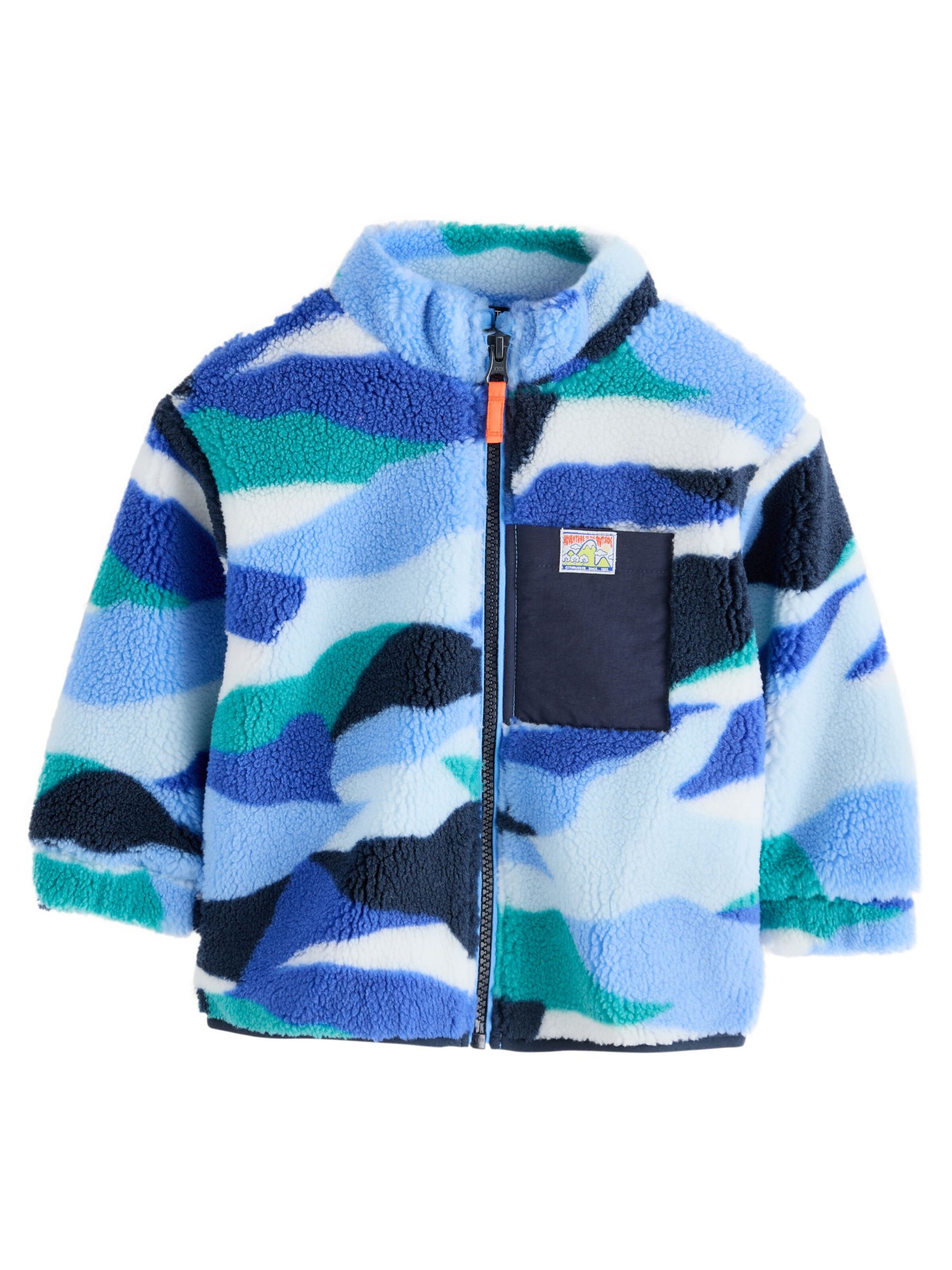 Giacca di pile di Next in blu: frontale