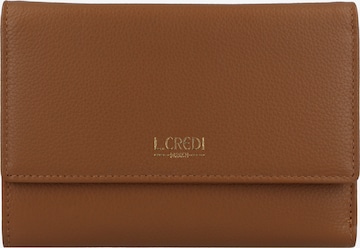 L.CREDI Wallet 'Evelyn' in Brown: front