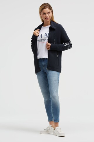 Soccx Zip-Up Hoodie in Blue