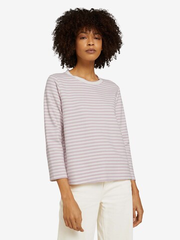 TOM TAILOR Sweatshirt in Purple: front