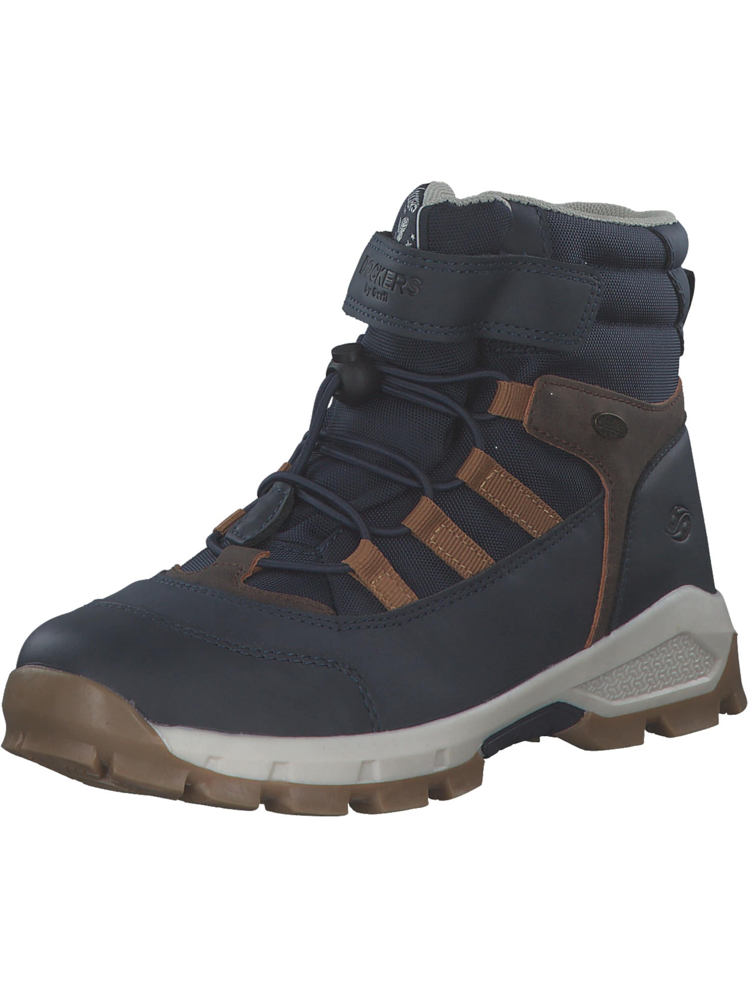 Bottes '53SV701-637606' Dockers en bleu : devant