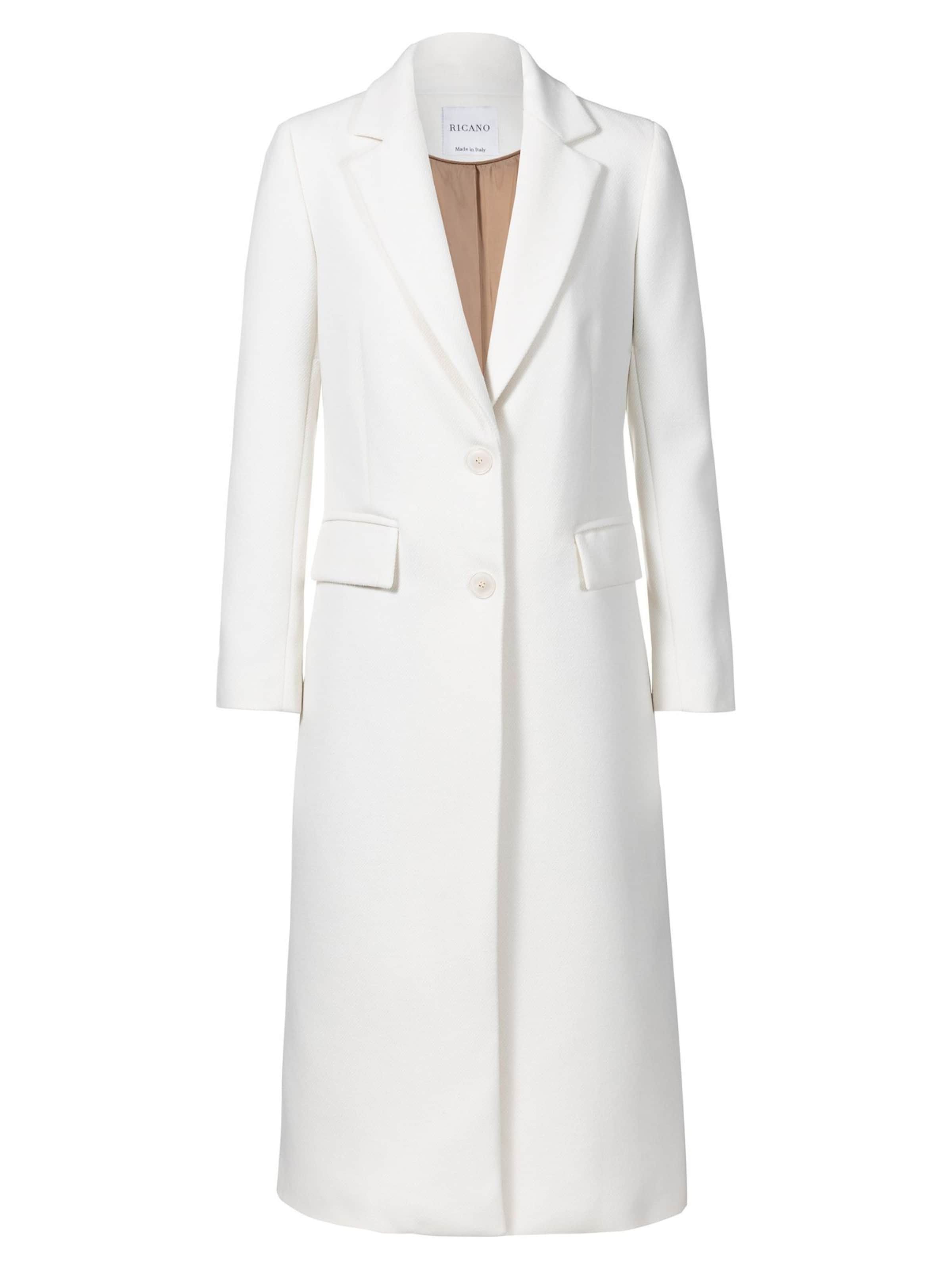 RICANO Between-Seasons Coat 'Ilaria' in White: front