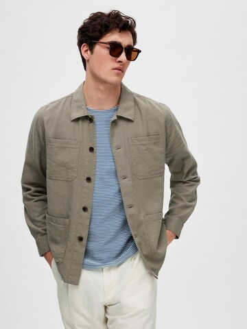 SELECTED HOMME Between-season jacket 'Brody' in Green