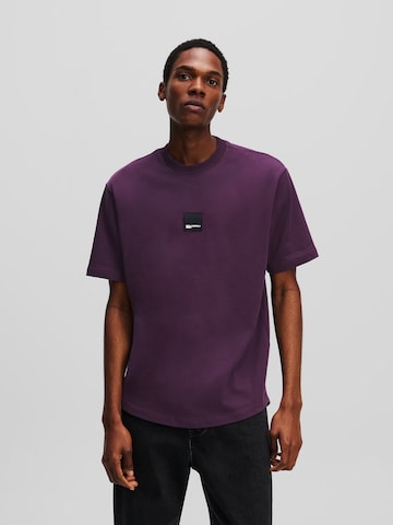Tricou de la KARL LAGERFELD JEANS pe mov: față