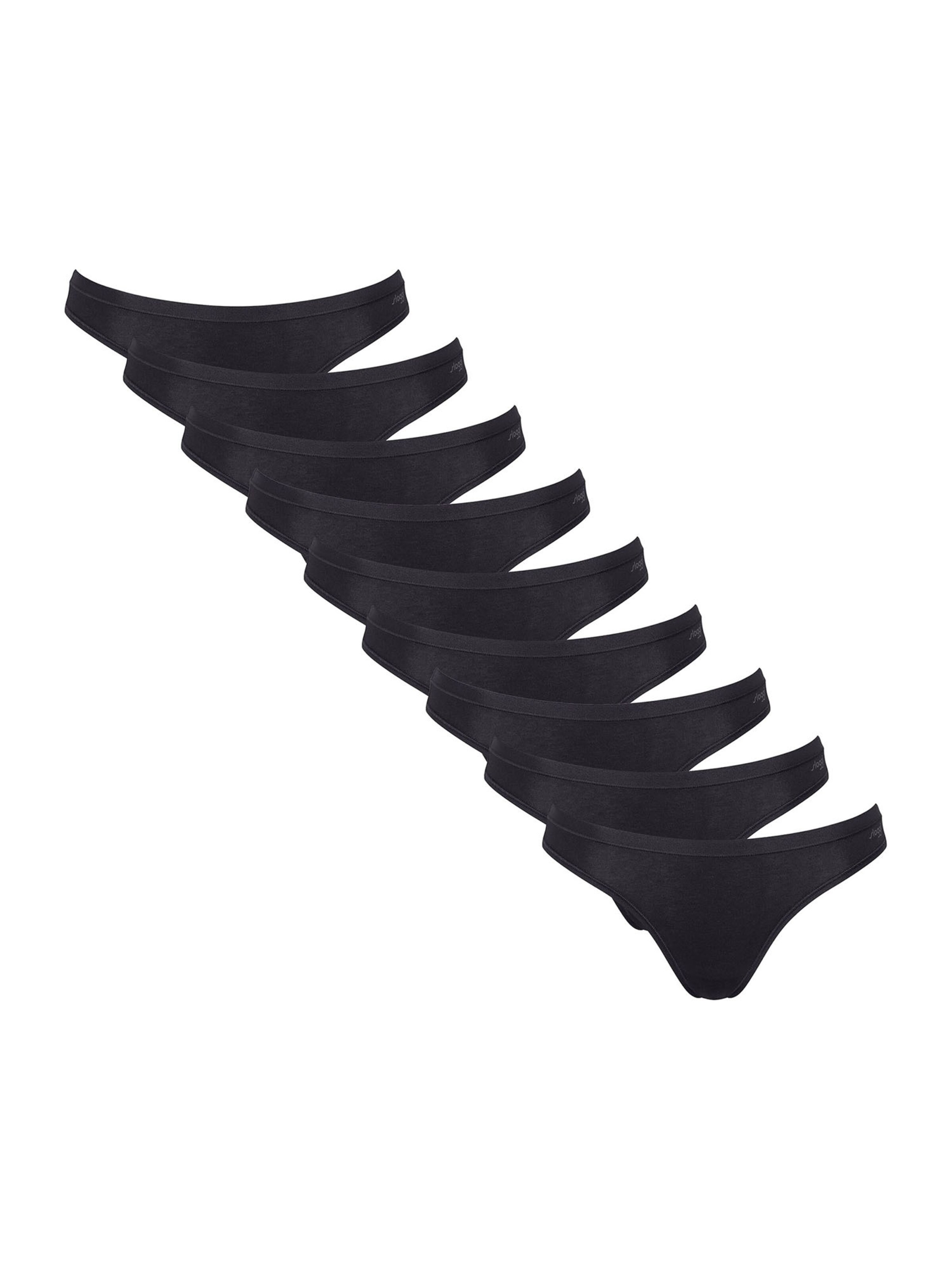 SLOGGI - Cueca 'GO Daily' em preto: frente