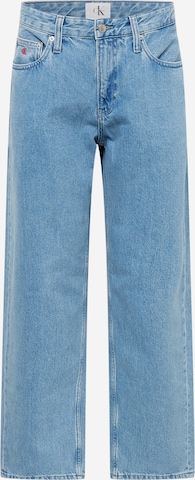 Wide leg Jeans de la Calvin Klein Jeans pe albastru: față