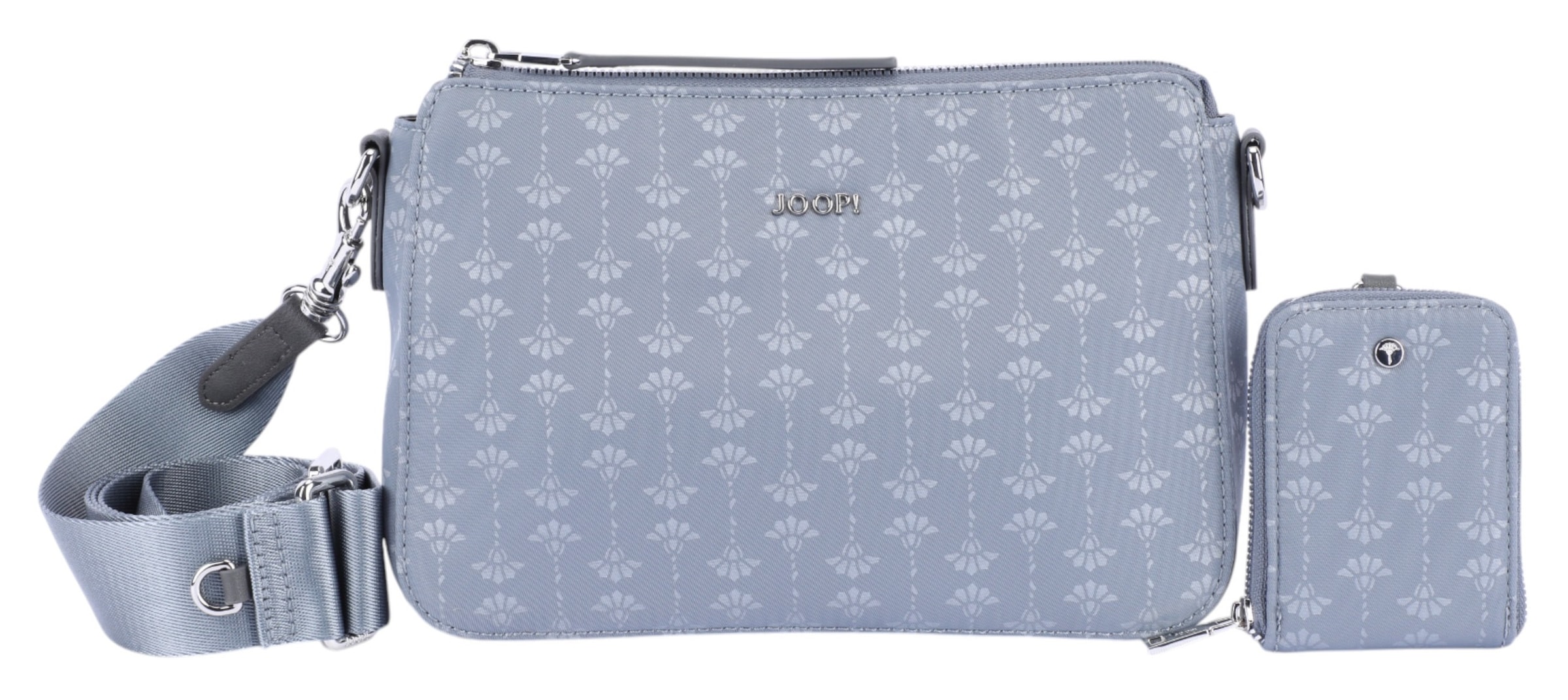 JOOP! - Mala de ombro 'Collana Tessuto Jasmina' em azul: frente