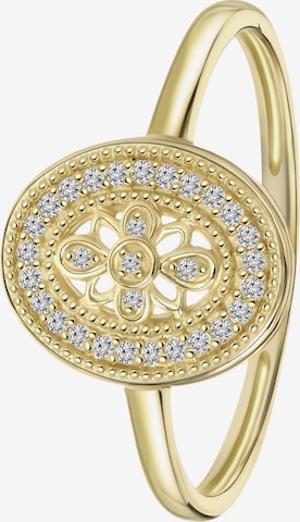 Lucardi Ring in Goud: voorkant