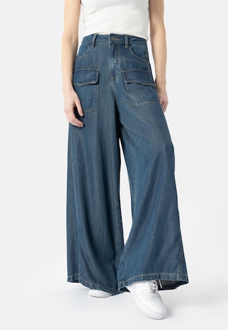 Wide Leg Jean 'Tris' Elias Rumelis en bleu : devant
