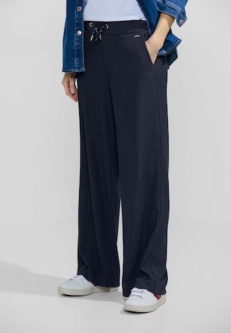 CECIL Wide leg Pants in Blue: front