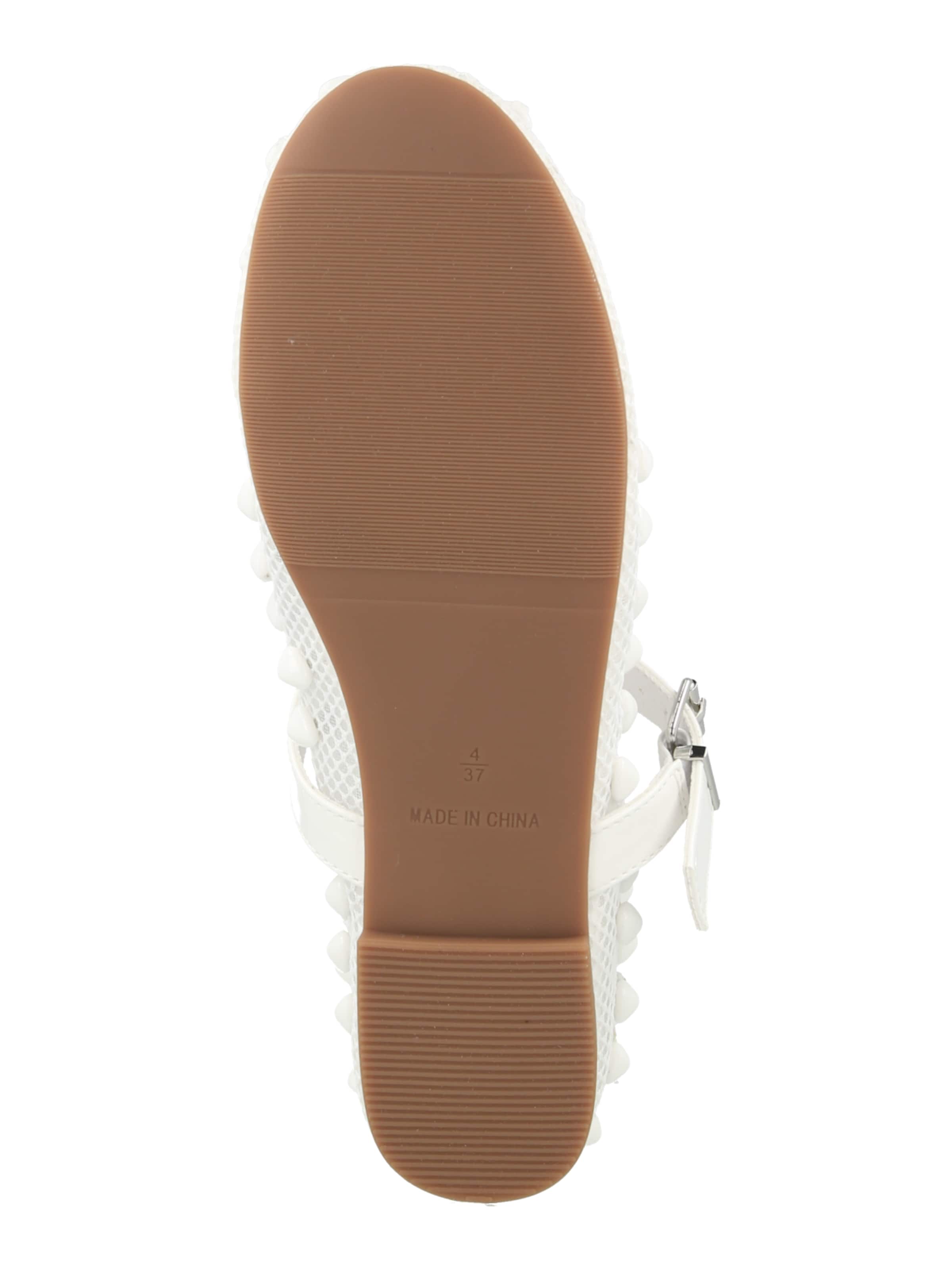 Raid Ballerinasko med rem 'KARSON' i hvid