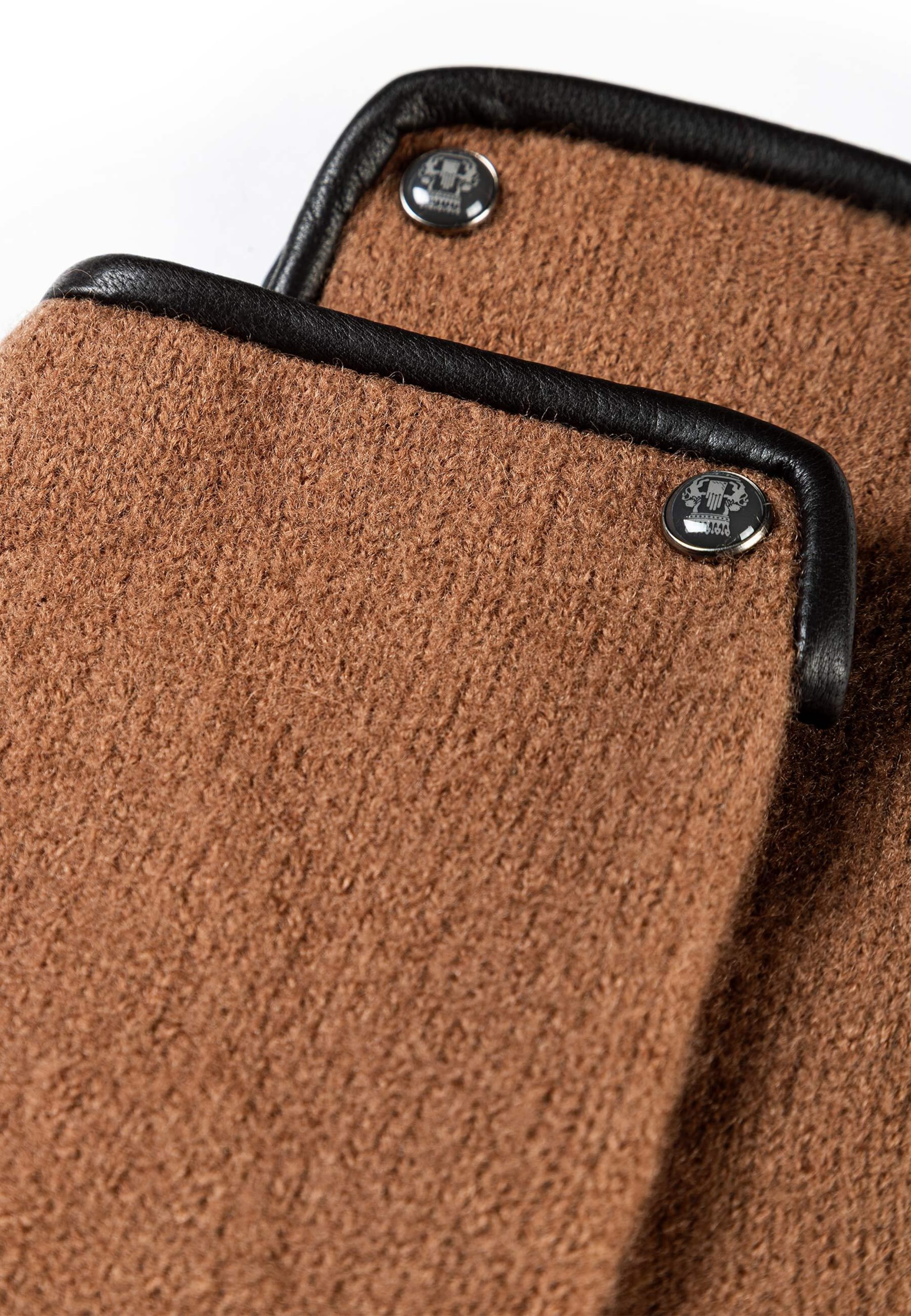 Roeckl Strickhandschuhe 'FELTED WOOL' in Braun