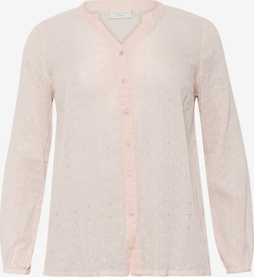 Chemisier 'Maia' KAFFE CURVE en rose : devant