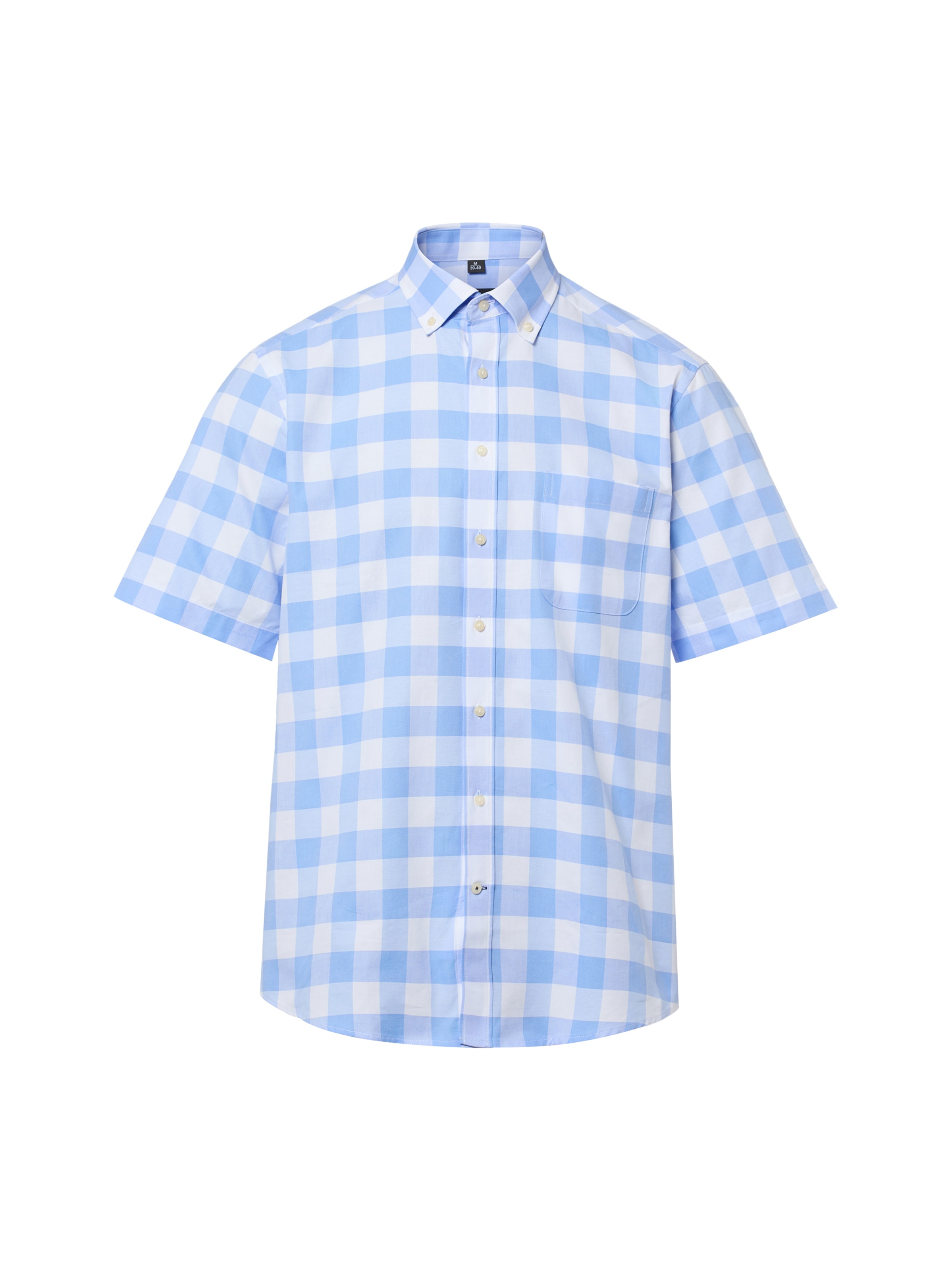 Fit confort Chemise Nils Sundström en bleu : devant