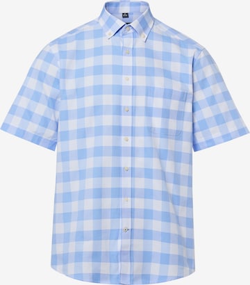 Chemise Nils Sundström en bleu : devant
