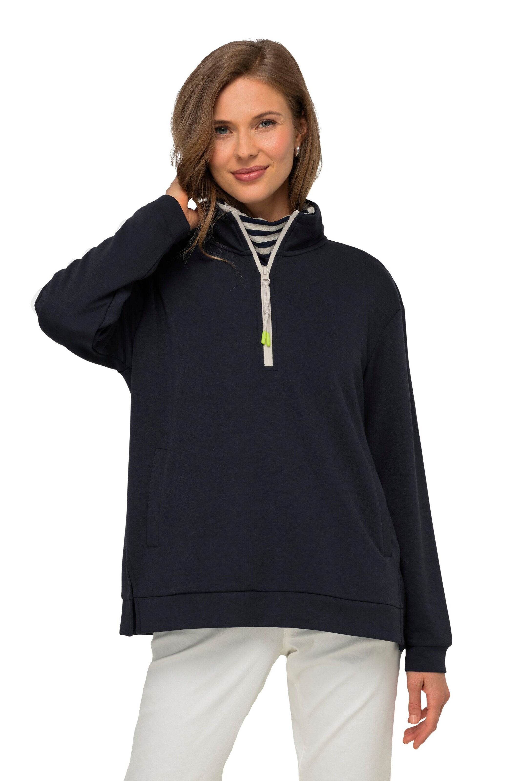 LAURASØN Sweatshirt in Blue: front